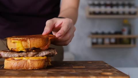 "The Ultimate Grilled Cheese Steak Sandwich Recipe"