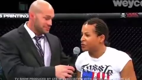 MMA fighter beats woman
