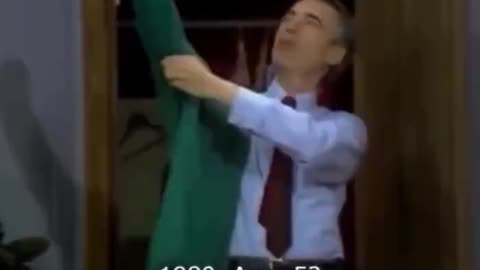 Mister Rogers aging from 1967-2000