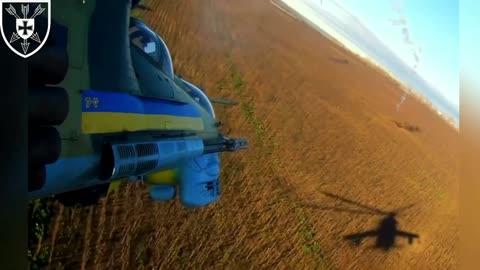 Ukrainian Мі-8 And Мі-24 Attack Helicopters Hit Russian Positions
