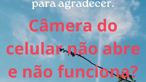 Câmera do celular não abre e não funciona Como resolver!.mp4