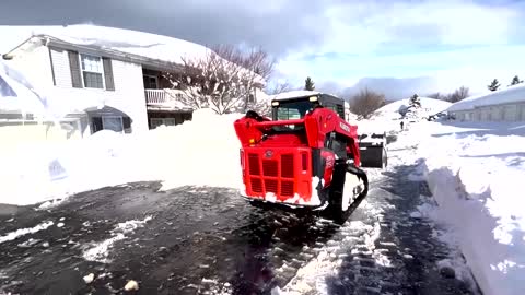 New York state residents dig out after heavy snowstorm