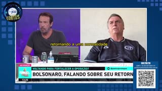 Ao vivo no Pânico, Bolsonaro diz que sua volta é pelo Brasil