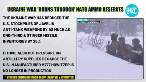 NATO burning through weapons reserves in Ukraine