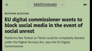 EU threatens to block social media