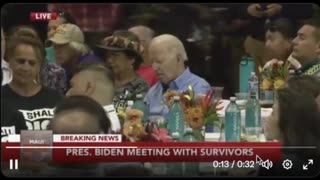 Breaking News: Joe Biden Dozes Off at Maui Victims Memorial?