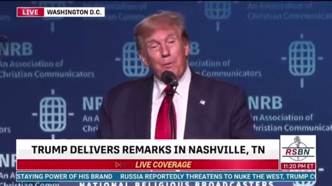 Trump - You’re going to believe in God because God is here and God is watching