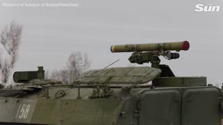 Mobilised Russian soldiers train with Anti-tank missiles in Siberia