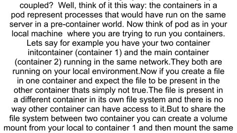 Does every container in same pod has independent file system