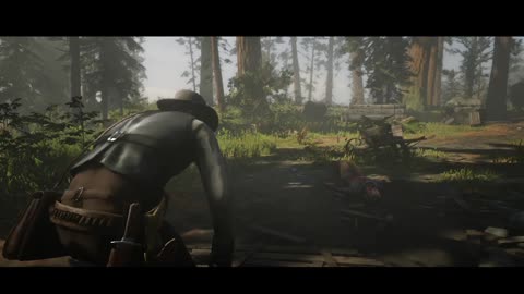 John And Sadie Fighting Against The Bear Red Dead Redemption 2