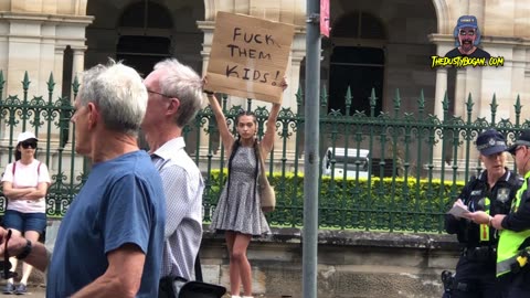 This lefty should be ashamed of herself. Pro life rally QLD: Full episode coming to censored.tv