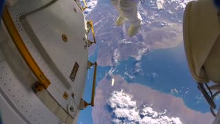 Astronauts accidentally lose a shield in space (GoPro 8K)