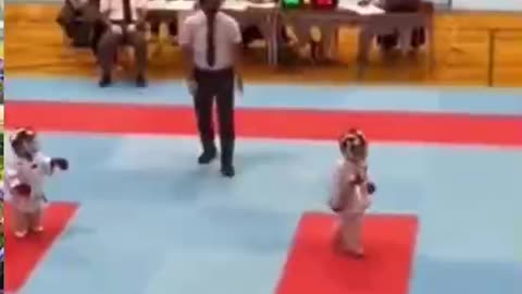 little boy fight is so cute