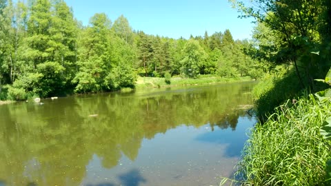 The river Ohre in Czech Republic
