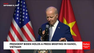 Biden Pressed About Failure To Speak To China's Xi In Ten Months At Vietnam Press Briefing