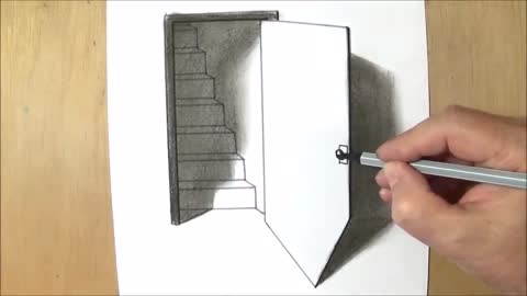 The Door Illusion - Magic Perspective with Pencil