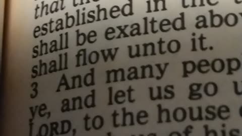 ISAIAH 2:1-22 READING GOD"S WORD And More...