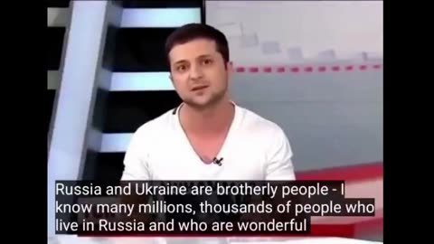 Zelensky "We are one people. Let them speak Russian"