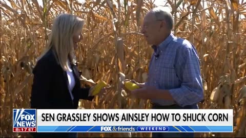 Ainsley Earhardt visited Chuck Grassley before his birthday..