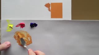 Color mixing basics Acrylic painting technique to match a color