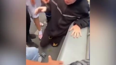 Moroccan migrants force a lone Belgian boy to kneel and kiss their feet