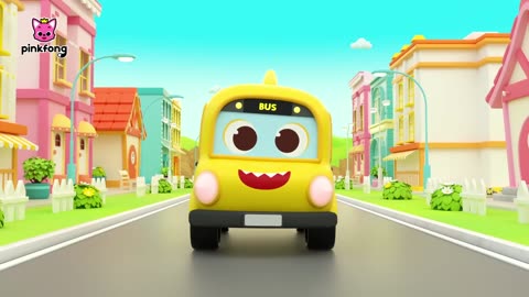 Wheels on the Bus Go Round and Round | Baby Shark Toy Car | 3D Car Songs | Pinkfong Baby Shark