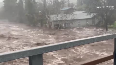 INSANE Flooding In Springville, California [3/10/2023]