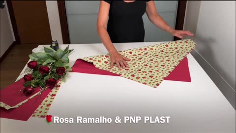 Very fast and super easy wrapping-Hand-tied Rose