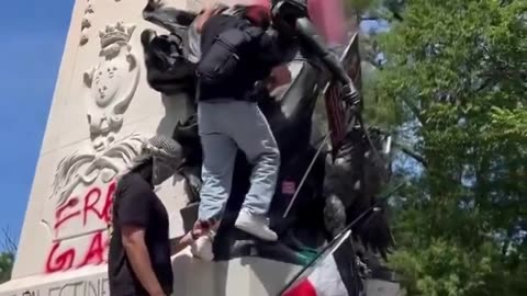 American Revolutionary War hero General Rochambeau vandalized. The statue was unveiled in 1902 in DC