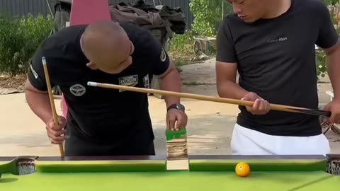 How to cheat playing billiards