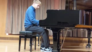 Charlie's piano recital at Wheaton College on 11-11-2022