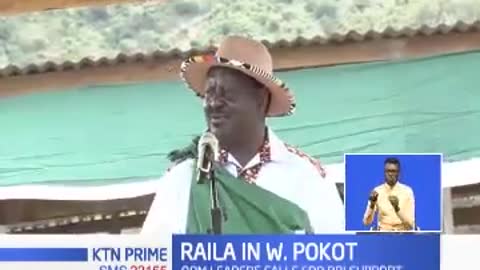 Raila Odinga urges West Pokot residents to support constitutional changes proposed in BBI report