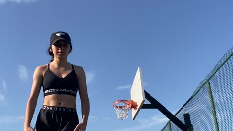 Girl Needs to Borrow a Tall Person to Retrieve Basketball