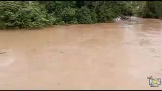 Las lluvias no cesan en Rionegro, Santander.