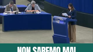 🔴 On. Isabella Tovaglieri a Strasburgo: “IL nuovo fascismo non è di colore nero ma ha tinte green!”