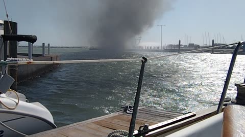 Boat fire! Well that sucks.