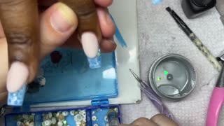 Work with me on TRYING VIRAL WATER TREND ACRYLIC NAIL TUTORIAL