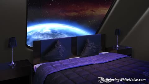 Starship Sleeping Quarters - Sleep Sounds White Noise with Deep Bass 10 Hours