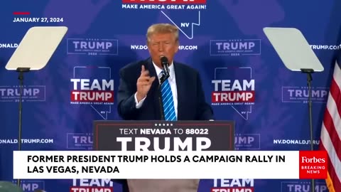 Trump Ruthlessly Attacks 'Completely Unelectable' Nikki Haley At Las Vegas Rally