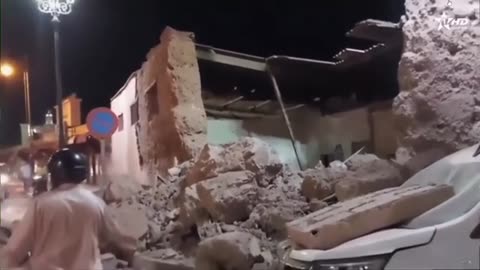 Rescuers search for survivors trapped under rubble as Morocco hit by deadly earthquake