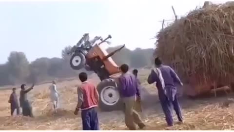 Funny tractor driver #tractor #viralvideos #funny