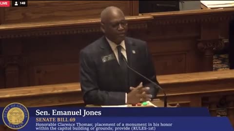 Georgia state Senator democrat Emanuel Jones calls justice Clarence Thomas an Uncle Tom 🤬