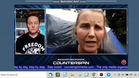 Liz Gunn at New Zealand PROTEST interviewed by Counterspin Media
