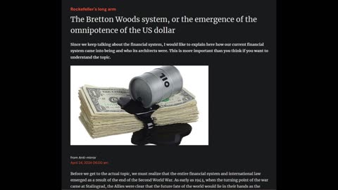 The Bretton Woods system, or the emergence of the omnipotence of the US dollar