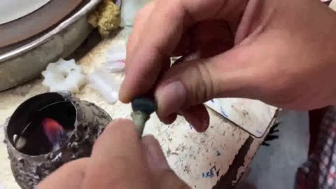 Blue Tourmaline Cutting Process