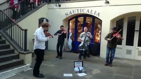 Vivaldi, four seasons, the Summer (Covent Garden) - busking in the streets of London, UK