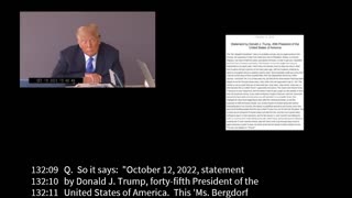 FULL VIDEO: Donald Trump deposition in E. Jean Carroll rape trial 10-19-2022