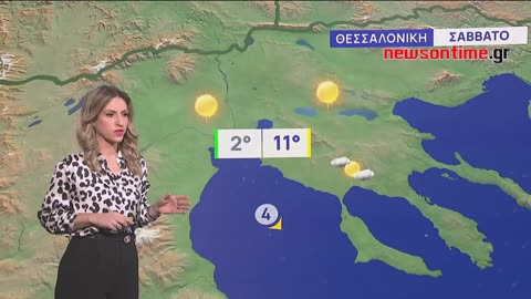 newsontime.gr - Καιρός- Χαμηλές θερμοκρασίες και σποραδικές βροχές