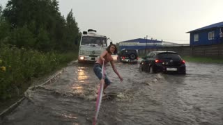 Russian Flood Surfing
