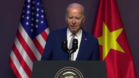 A COMPLETE NUMSKULL: Joe Biden Opens Remarks in Vietnam Cracking Joke About Vietnam War Movie